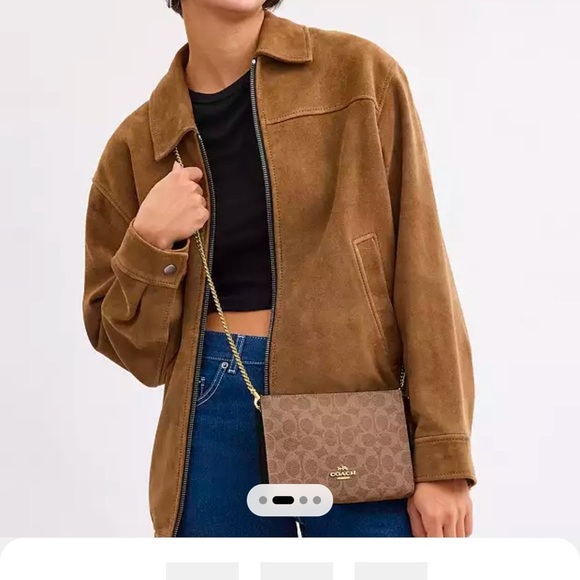 New COACH Slim Crossbody Bag In Signature Canvas - Picture 3 of 8